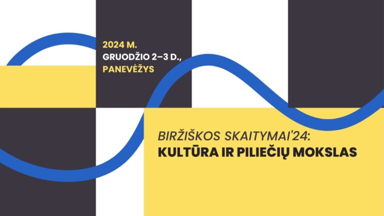 Gruodžio 2–3 d. tarptautinė konferencija „Biržiškos skaitymai’24: kultūra ir piliečių mokslas”