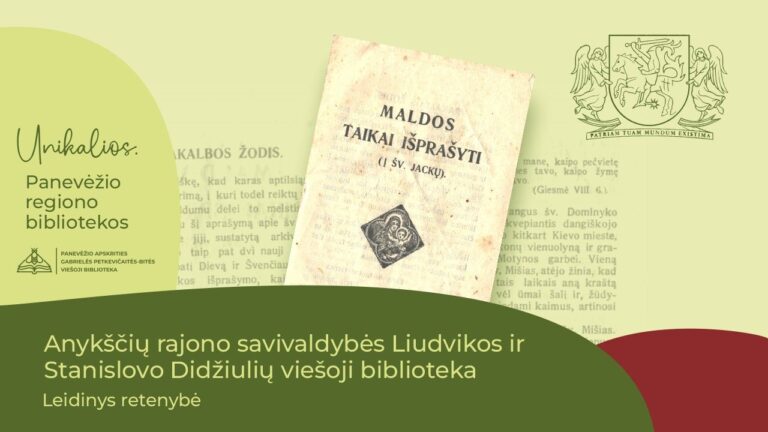 Knygnešio Jurgio Bielinio parengtas leidinėlis „Maldos taikai išprašyti. Į šv. Jackų